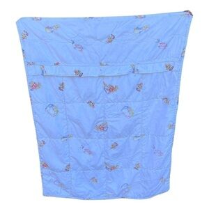 Beatrix Potter Peter Rabbit Quilted Toddler Quilt Blanket 49x38 PBK? GUC Flaws